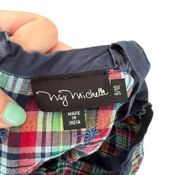 Vintage My Michelle Plaid Summer Sun Dress Y2K 2000s - Picture 4 of 4